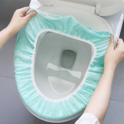 China Disposable Pure Cotton Lining Pe Cotton Waterproof Disposable Toilet Seat Cushion Cover for sale