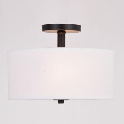 China Bedroom Classic Luxury Decorative Semi Flush Mount Light Living Room Ceiling Lights White Pendant Light for sale