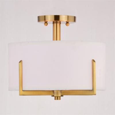 China Classic Industrial Vintage Retro Home Lighting Living Room Bedroom Mount Ceiling Light Indoor Semi Flush Mount for sale