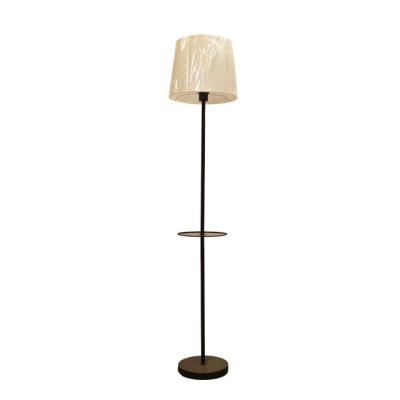 China Modern Modern E26 E27 Fabric Bedside Living Room Decorations Standing Floor Lamps Standing Lamps With Shelves for sale