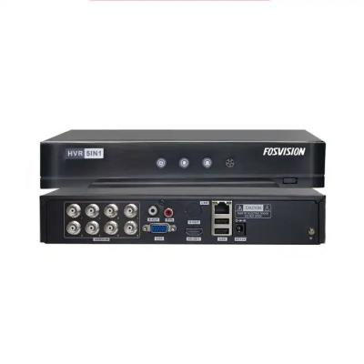 China Suport 5MP fosvision DVR 8CH Qty AHD TVI CVI IP High CVBS 5 in 1 265 5MP CCTV DVR 8 Channel Digital Security Video Recorder for sale