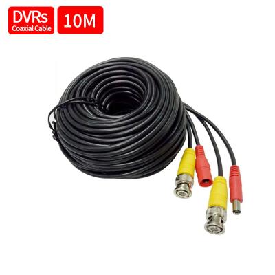 China Fosvision 10m Black BNC Power Cable/Video Wire for Security Camera DVR, CCTV Surveillance System Extension Cable for sale