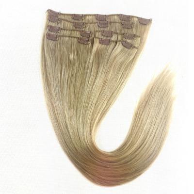 China Wholesale Seamless Indian Remy Clip In Hair Extensions Silky Straight Wave Clip In Hair Extension 100 Hair Extensions for sale