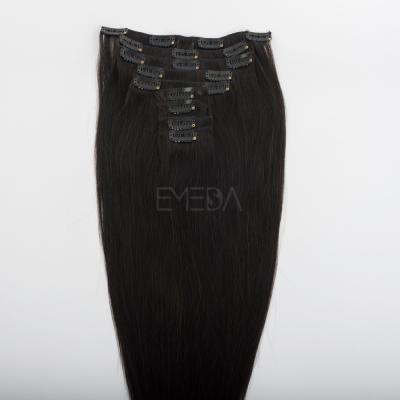 China Online Shopping Silky Straight Hair Wave Clip In Hair Extension 100% Silicon Hair Clips for sale