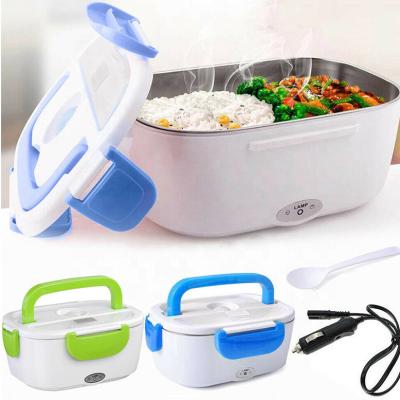 China Freshness Preservation Household 2-In-1 Portable Lunch Box Sets Safe Stainless Steel Food Warmer Thermal Electric Lunch Box for Work for sale