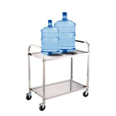 China Kitchen 2/3 Tier Casters Stainless Steel Utility Serving Cart Catering Food Trolley Restaurant Dining Service Cart for sale