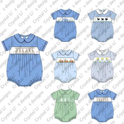 China Easter Causal Warm Newborn Day Baby Rompers Baby Style Cotton Overalls Short Sleeve Kids Climbing Romper Suits Kids for sale