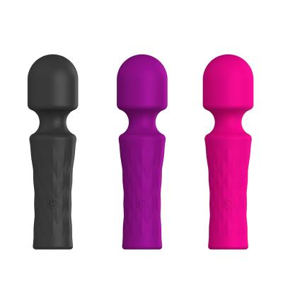 China Hot Sale Silicone Vibrator AV 10 Mode Vibration Body USB Magic Wand Massager Sex Toys For Adult Sex Toys for sale