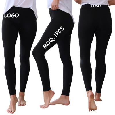 China Custom Logo Black High Waist Fitness Breathable Sports Workout Gym Yoga Pants Tights Gaiters For Women for sale