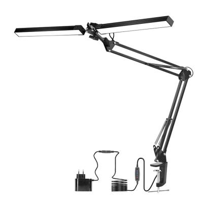 China Modern Desk Architect 24W LED Desk Lamp Lightweight Folding Aluminum Adjustable With Clamp For Reading Working for sale