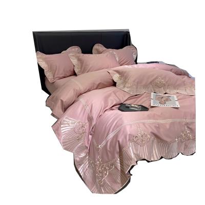 China Embroidered Bedding Comforter Set Sale Bed Sheets Nondisposable Bedroom Sets for sale