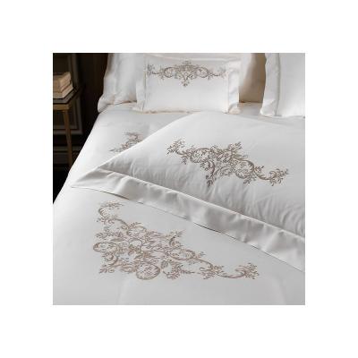 China Gold Embroidery Bedding Set Nondisposable Gold Lace for sale