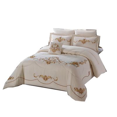 China Disposable Luxurious Embroidered Bedding Set Bed Sets for sale