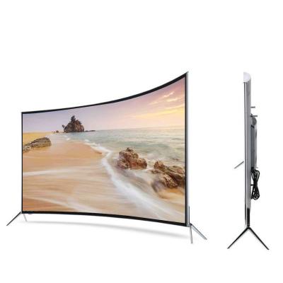 China 55 inch Smart TV 4K Ultra HD LED Curved Big Screen wifi inteligentes Television for sale