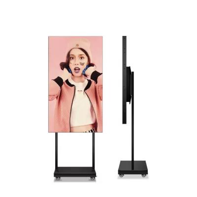 China 43 Inch Advertising Display Live Streaming Equipment Media Broadcasting Device Stand for sale