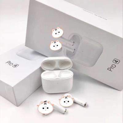 China Automatically Connection Mini PRO 4 TWS Wireless Headphones BT 5.0 Earbuds With Case Sports pro5 Finger Charging Contact pro6 TWS pro 4 for sale