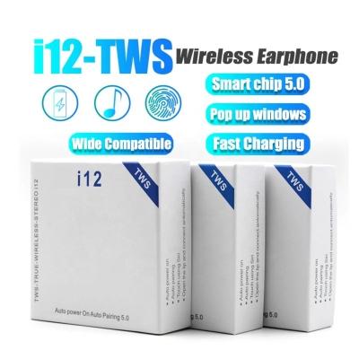 China Auto Connect 2021 Original Inpods i12 BT 5.0 Sports Wireless Earphone TWS Macaron i12 Headphones Stereo Super Bass Sound Earbuds for sale