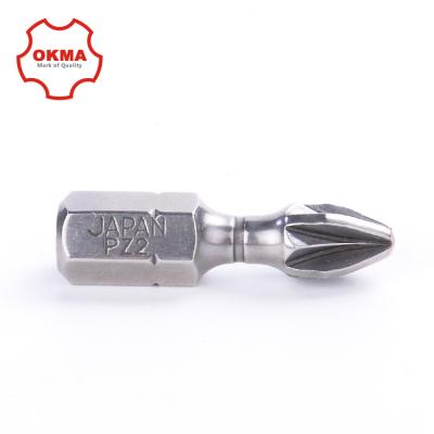 China S2 High Quality Magnetic Tools (Automotive Industry Products 25mm PZ2 M Japanese Type) Bit (from Taiwan / SKD (Japan) OKMA SKD Bit for sale