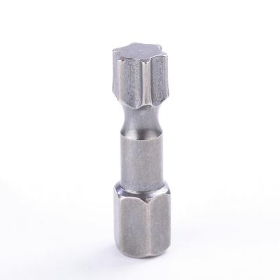 China S2 material SKD (Japan)) (from Taiwan / SKD (Japan) WMT magnetic bits Torx T25 T30 one end 25mm 40 sandblasting screwdriver bit for sale