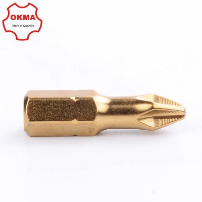 China Taiwan S2 Super Quality Screwdriver Bit Titanium Screwdriver Bits Set Best for sale