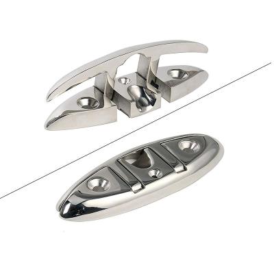 China Marine Hardware Boat Accessories Allshine Heavy Duty Folding Stainless Steel Boat Cleat for sale