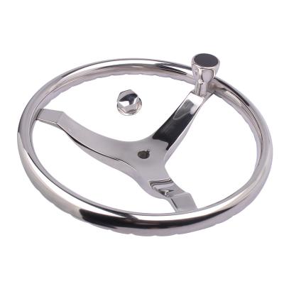 China Marine Hardware Boat Accessories China Manufacture Boat Parts Marine Grade 316 Stainless Steel Steering Wheel For Boat for sale