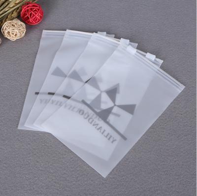 China Recyclable High Quality Custom Logo Printed Frosted Zip Seal Ziplock Packaging Plastic Bags For Clothing for sale