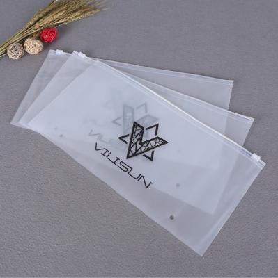 China Recyclable Custom Printing T-shirt Swimwear Frosted Zipper Plastic Packaging Bags For Clothes With Logo for sale