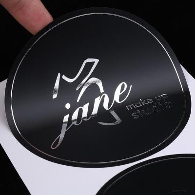 China Waterproof UV Resist Printing Durable Waterproof White PVC Logo Stickers Custom Stickers Die Cut Self Adhesive Vinyl for sale