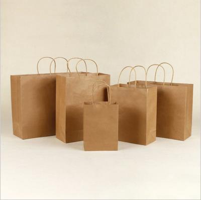 China Factory Supply Disposable Shopping Bags Custom Logo Printed Eco Friendly Shopping Bags Kraft Paper Bag for sale