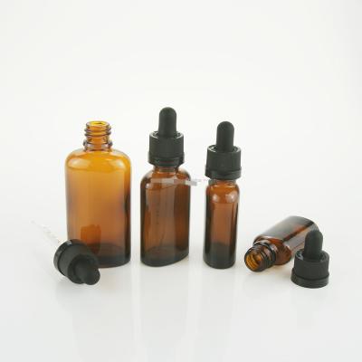 China 10ml 30ml 50ml 100ml Cosmetic Unique Essential Oil Glass Dropper Bottles Private Label Gold European Cap for sale