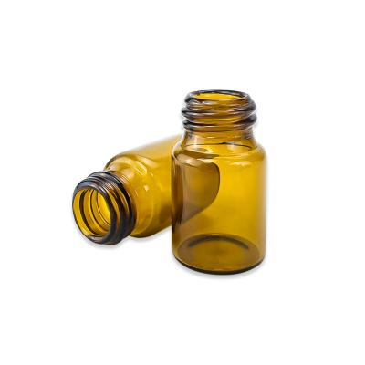 China Custom Made Cosmetic Transparent Amber Ampoules Essential Oil Serum Tubular Glass Medical Bottle 2ml 5ml 10ml 20ml Lid for sale