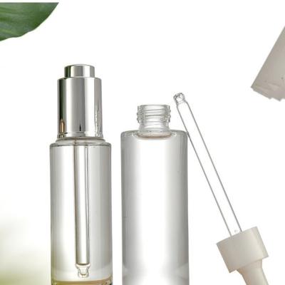 China 100ml 10ml 30ml Cosmetic Luxury Matte Frosted Empty Essential Oil 15ml Push Button Dropper Bottle for sale