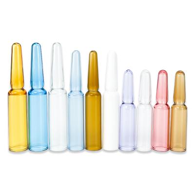 China Cosmetic Custom Colo Printing Ampoules Plastic Packaging 1ml 2ml Ampoule Bottle for sale