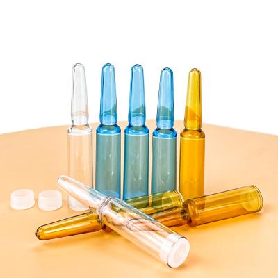 China Small Cosmetic Container 1.5ml 2ml 3ml 5ml Empty High Quality Liquid PP Transparent Amber White Essence Ampoule Bottle for sale