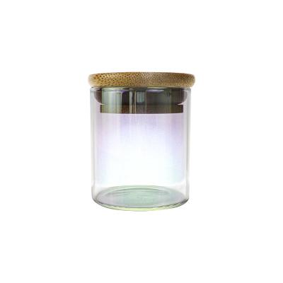 China Wooden Air Tight Kitchen Steamable 3oz 4oz 5oz 6oz 7oz Colorful Heat Resistant Sealed Glass Jars for sale