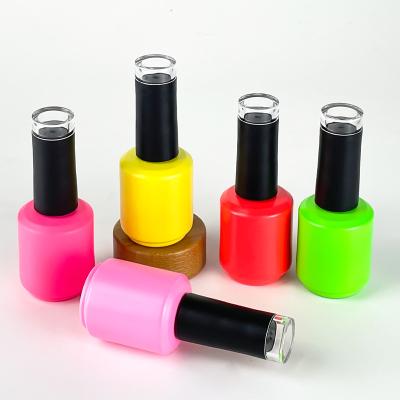 China Manufacturer 5ml 8ml 10ml 15ml Cosmetic Cylinder Nail Polish Glass Bottle Manufacturer 5ml 8ml 10ml 15ml Custom Printed Clear Bottle for sale