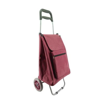 China Good sale gimi folding foldable shopping cart bag with 2 wheel for sale