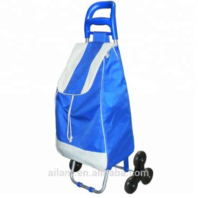 China 6 Wheel Folding Shopping Cart For Stair Climbing for sale