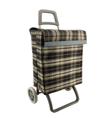 China Hot Sale Telescopic Handle Folding Trolley Collapsible Shopping Cart for sale