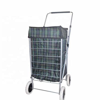 China Many Mesh High Quality British Custom Made Pocket Folding Shopping Cart With Newest Design for sale