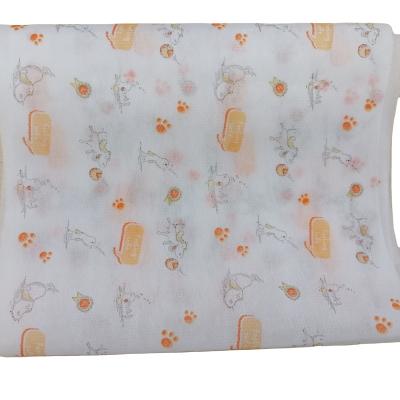 China New printed nonwoven fabric waterproof printing nonwoven fabric fabric for sale