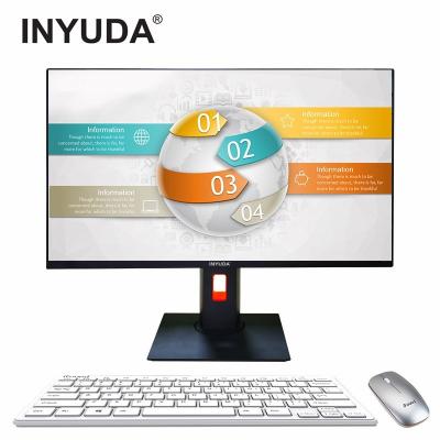 China Hot Selling Speaker Lift Spin 23.8 Inch Screen 4th Gen I7 4GB 128GB All-in-One Desktop Game All In One PC for sale