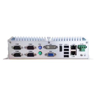 China J1900 2.0GHz Quad-Core Multiple Interface Mini Industrial Computer Fanless Mini PC 170*170MM for sale