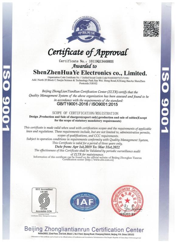 ISO9001 - Shenzhen Hy-Etech Co., Ltd.