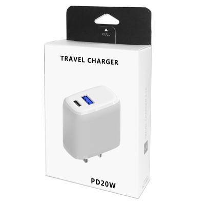 China Mobile Phone UK EU USA Pins PD 3.0 20w USB C Wall Charger For iPhone 12 Quick Charge Quick QC USB Charger for sale