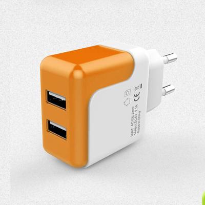 China Good Cell Phone Price kc Certificate Eu Plug Dual Port USB Wall Fast Charging Charger For Phone for sale