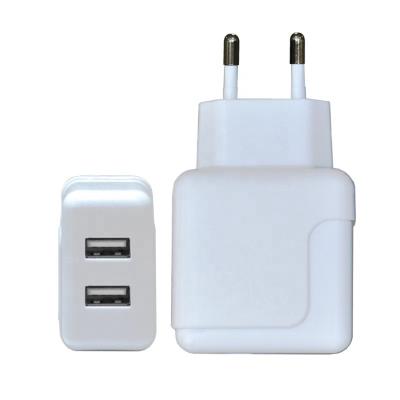 China Mobile Phone QC 3.0 Fast Charging Travel Adapter Dual Port USB Wall Charger For Android for sale