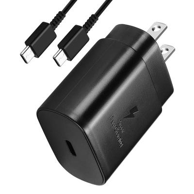 China mobile original 25w usb c fast charging camera/charger with 1m usb c cable for samsung factory china made for sale