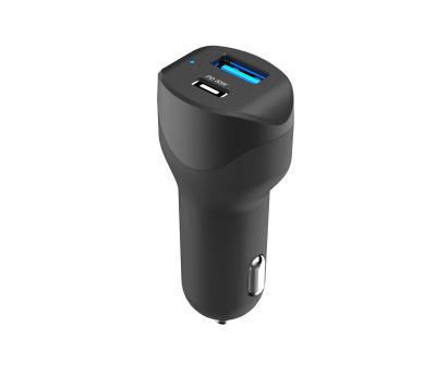 China New Universal High Efficiency QC Type - C Input DC12-24V USB Car Charger PD 30W Fast Charging The Mobile Phone for sale